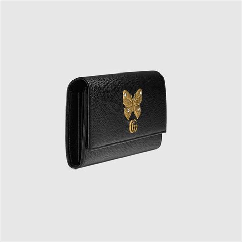 gucci small wallet butterfly|small Gucci wallet women's.